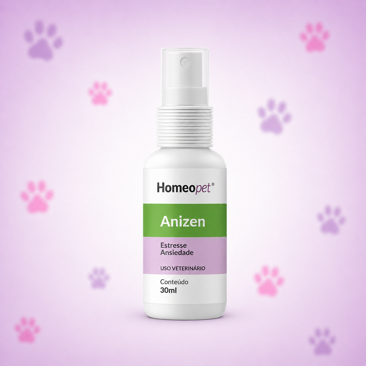 Homeopet Anizen 30ml — calmante homeopático para cães e gatos