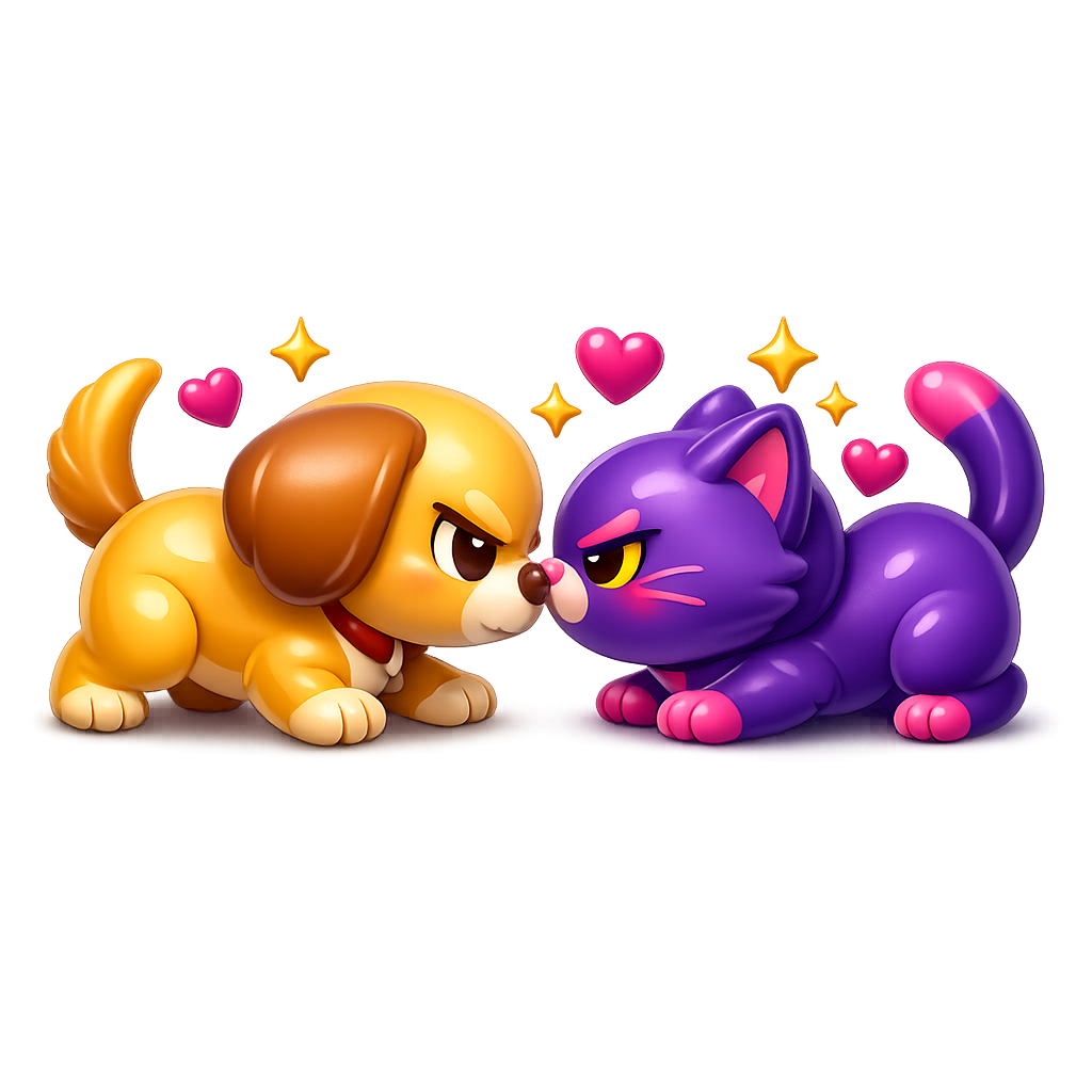Conflito cão e gato