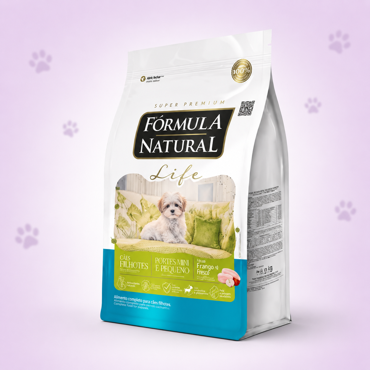 Ração Fórmula Natural Life Super Premium para Cães Filhotes Minis e Pequenos 2,5 kg