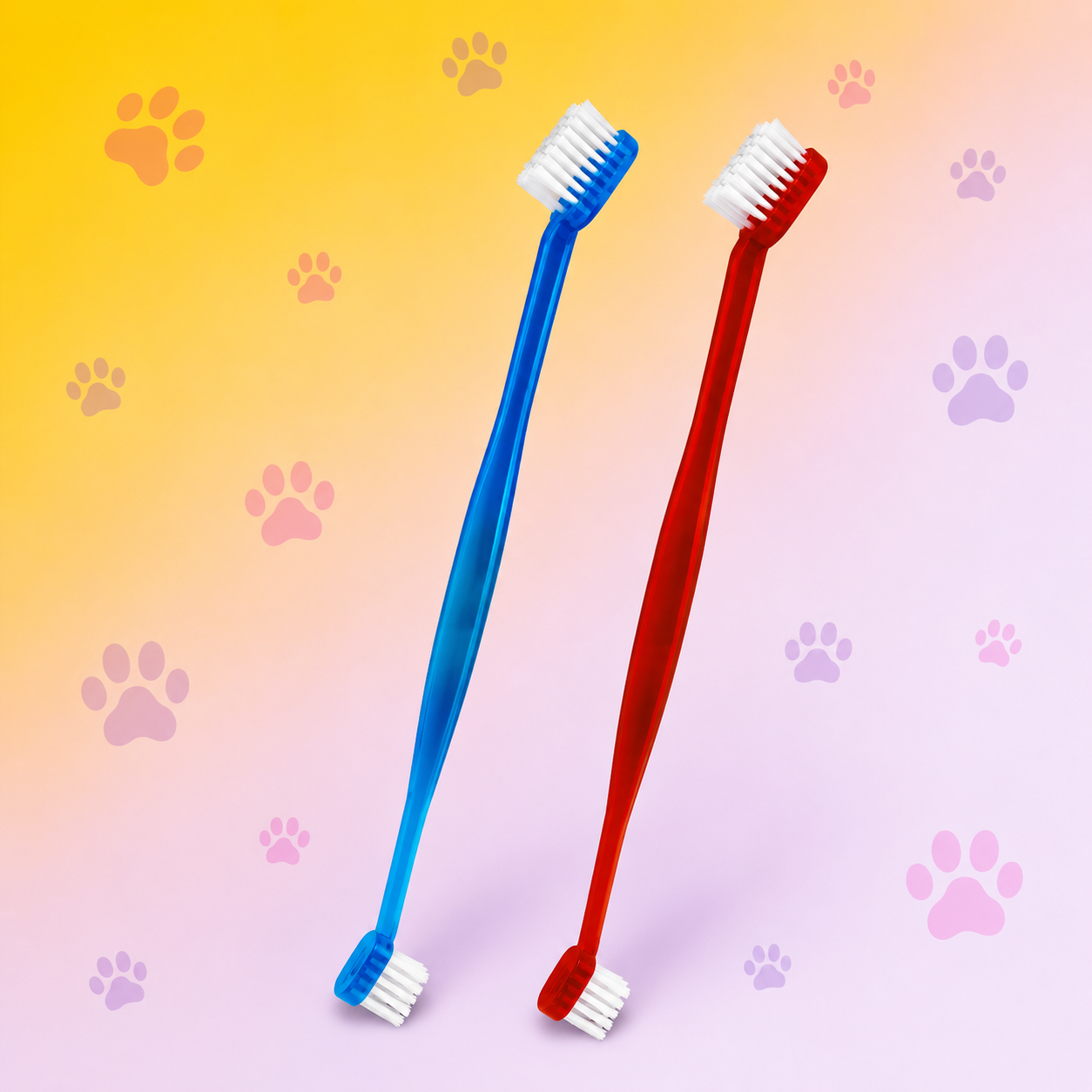 Remove tártaro cachorro escova dente pet canino 2 unidades